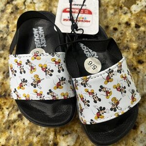 NWT Disney Mickey Mouse Ground up Sandals Slides Toddler Size …